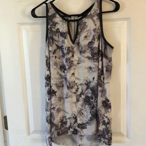 Floral tank blouse